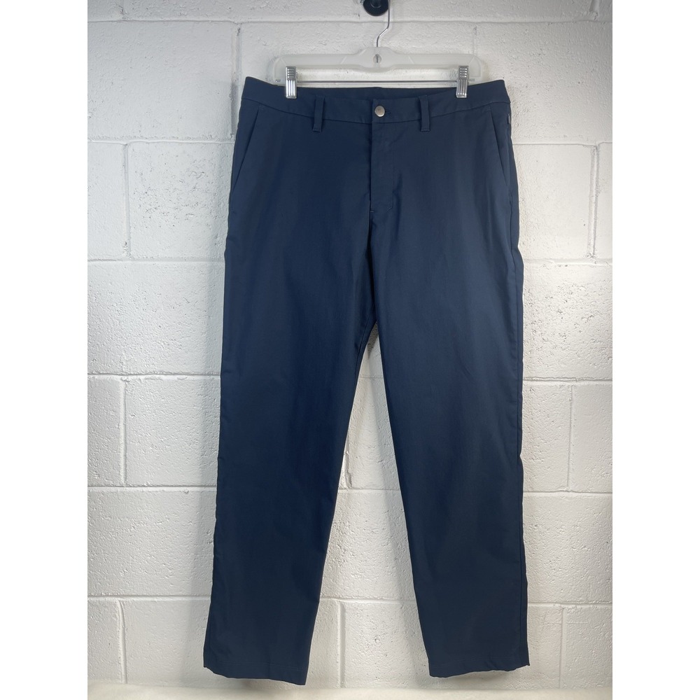 Lululemon Classic Pant Mens 33x29 Navy Blue ABC Warpstreme Golf Performance